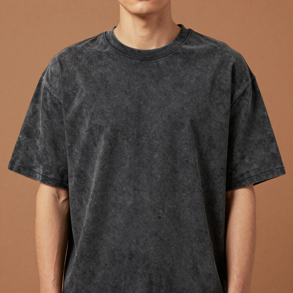 Acid Wash Tee – Dark Grey