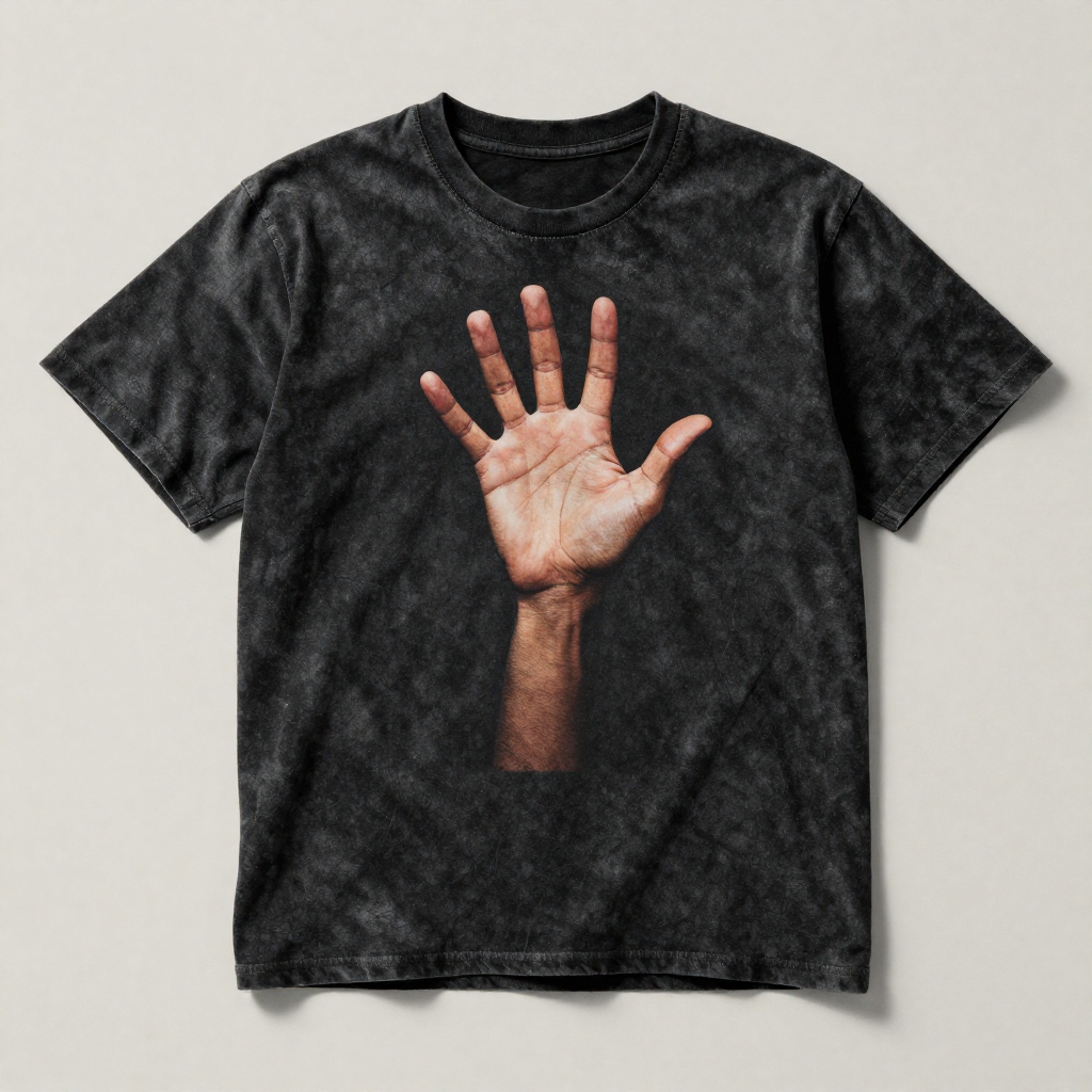 Acid Wash Tee – Black