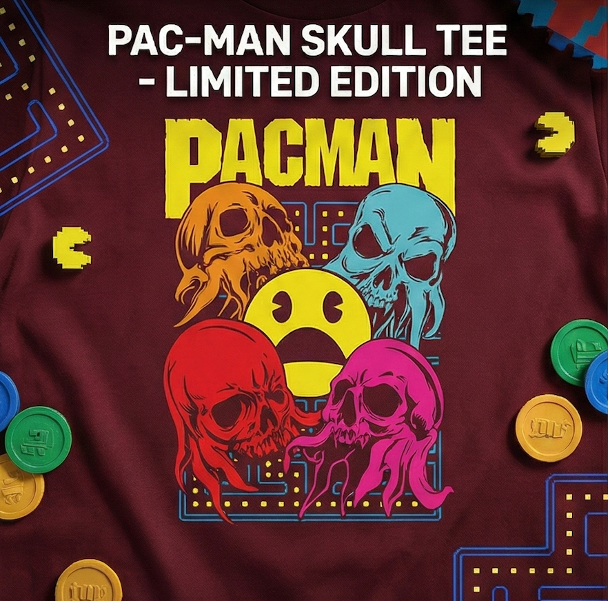 Level up your style with exclusive Pacman Tshirt